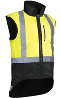 STYX MILL Oilskin Yellow Fur Lined Vest