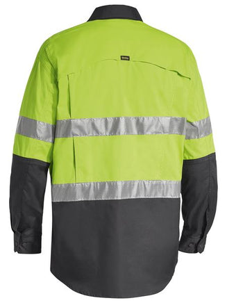 BISLEY X Airflow Taped Hi Vis Ripstop Shirt Lime