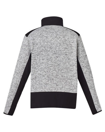 SYZMIK Streetworx Knit Zip Pullover Grey