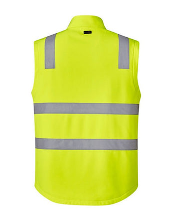 SYZMIK Hi Vis Taped Soft Shell Vest Yellow